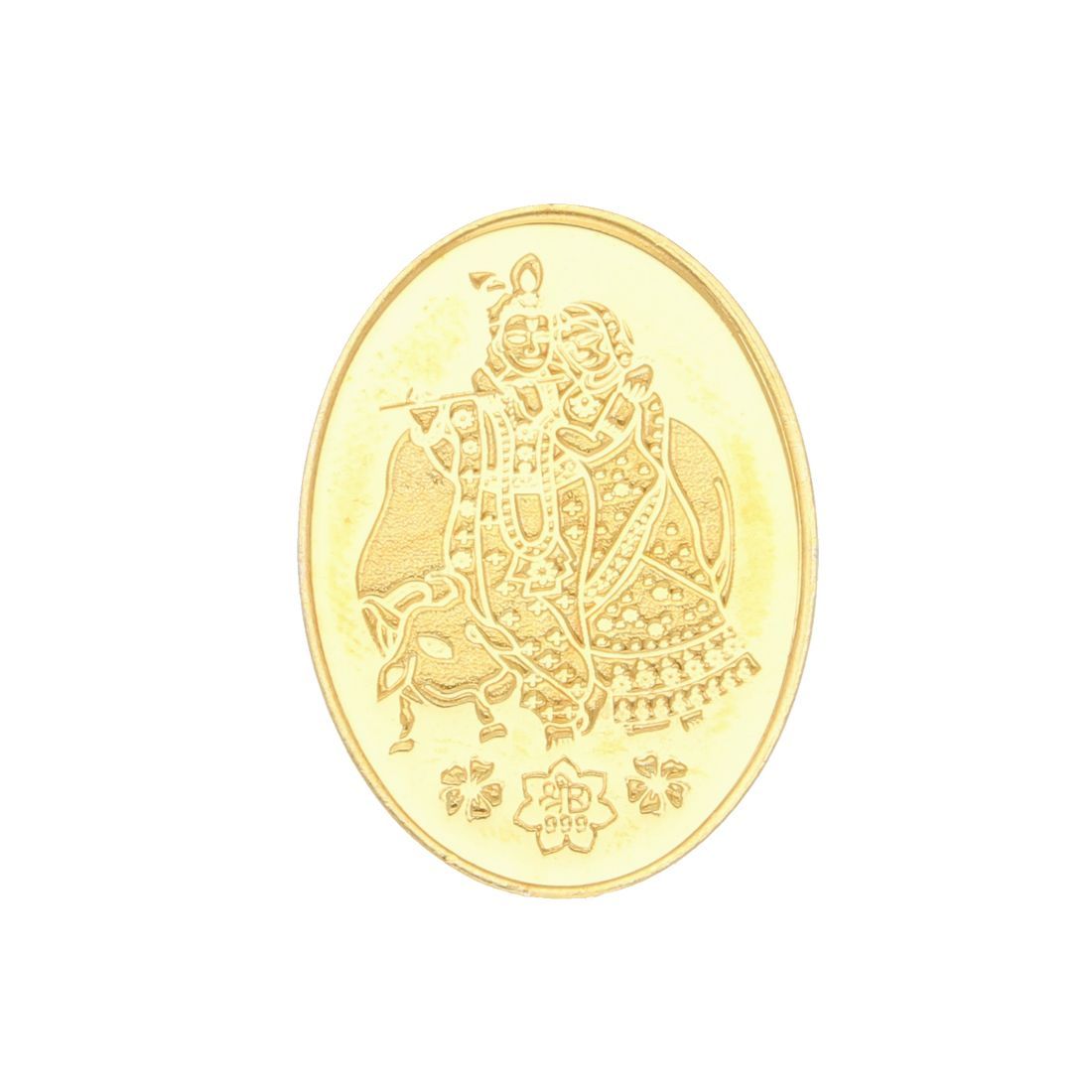 Sri Jagdamba Pearls 5 Grams 24Kt (999) Radha Krishna Gold Coin