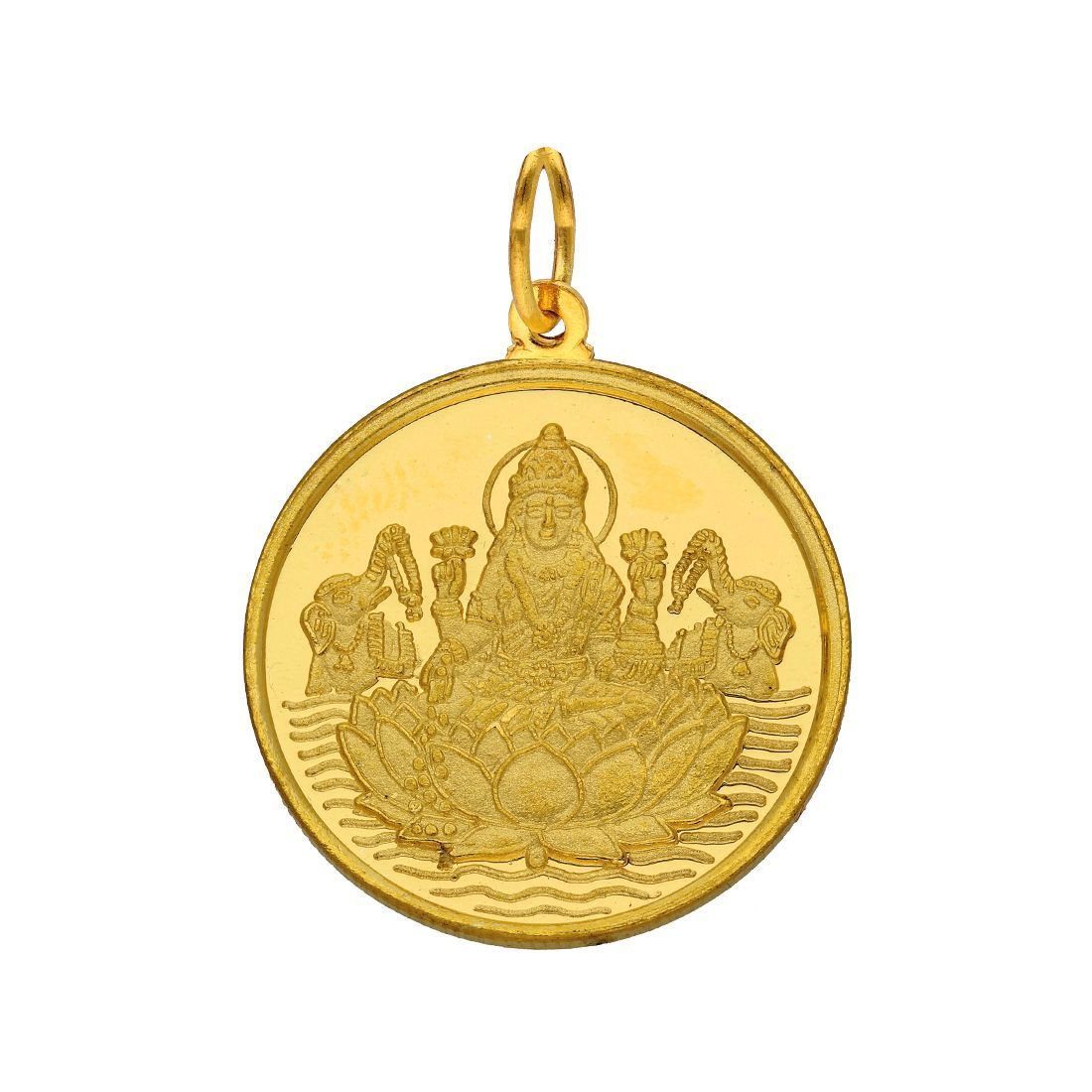 Sri Jagdamba Pearls 22kt 1 GramLakshmi Gold Coin cum Pendant