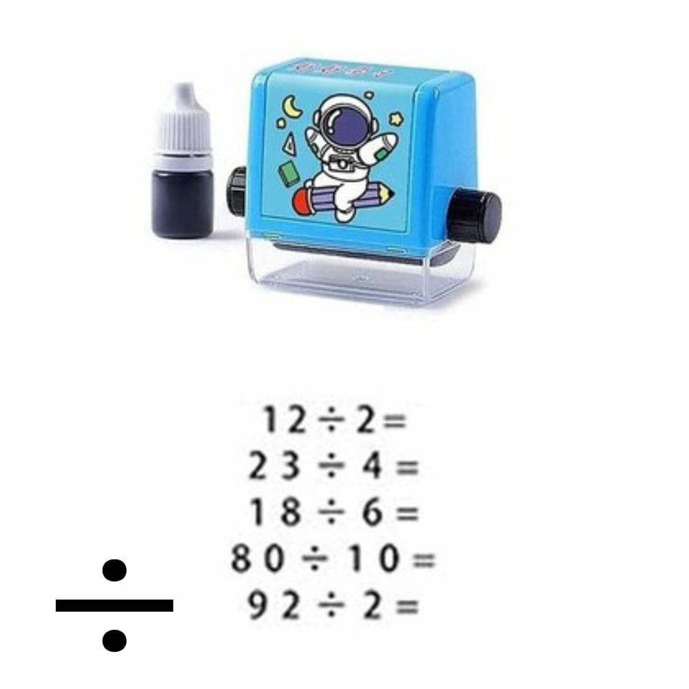 DIVISION MATH STAMP ROLLER