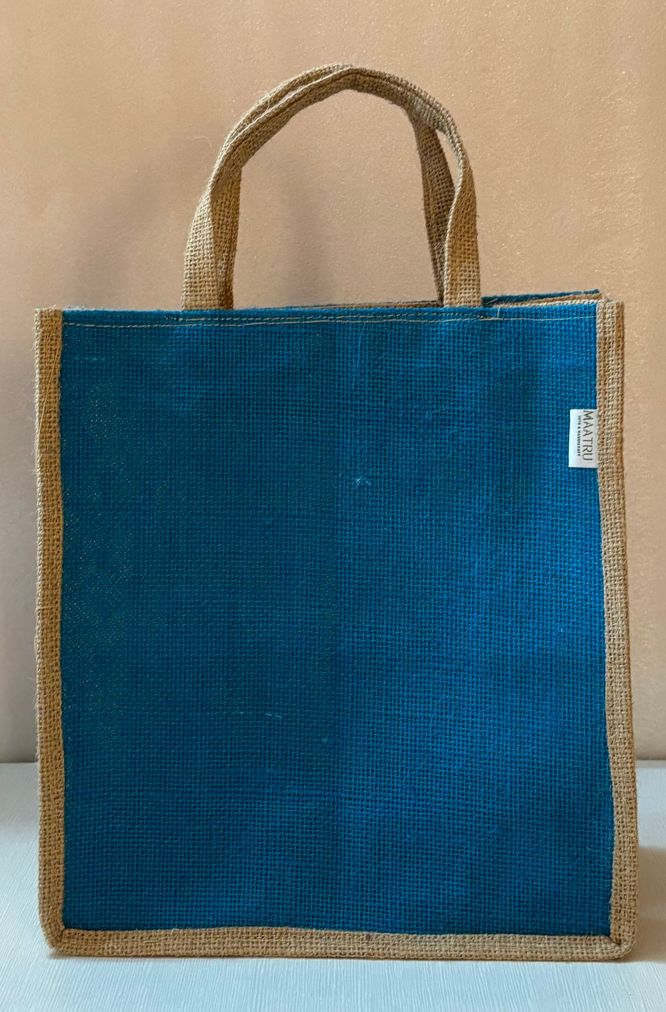 Blue Jute Tote Bag for Your Everyday Needs