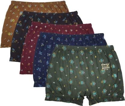 Combo of 5 - Women Daily Wear Stylish Printed Bloomer Panties - Multi-colour.