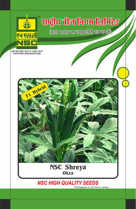 NSC Okra/Bhendi (Shreya) 100 gm Hybrid seed pouch