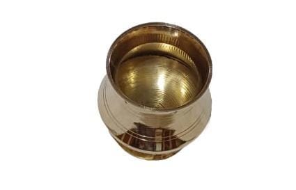  "Traditional Indian Brass Kindi Pot for Water"