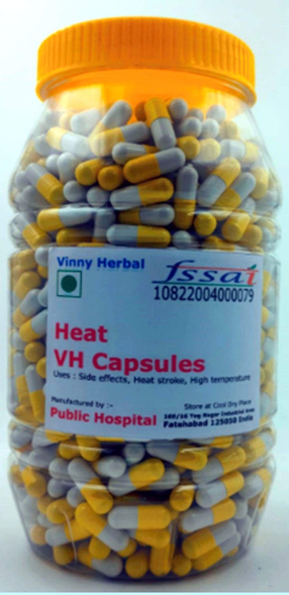 Heat VH Herbal Supplement Capsules 600 Caps Jar