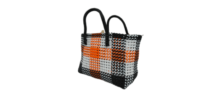 Handmade Colorful Plastic Tote Bag