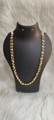 Gold Plated Pearl Beaded Chain for Women