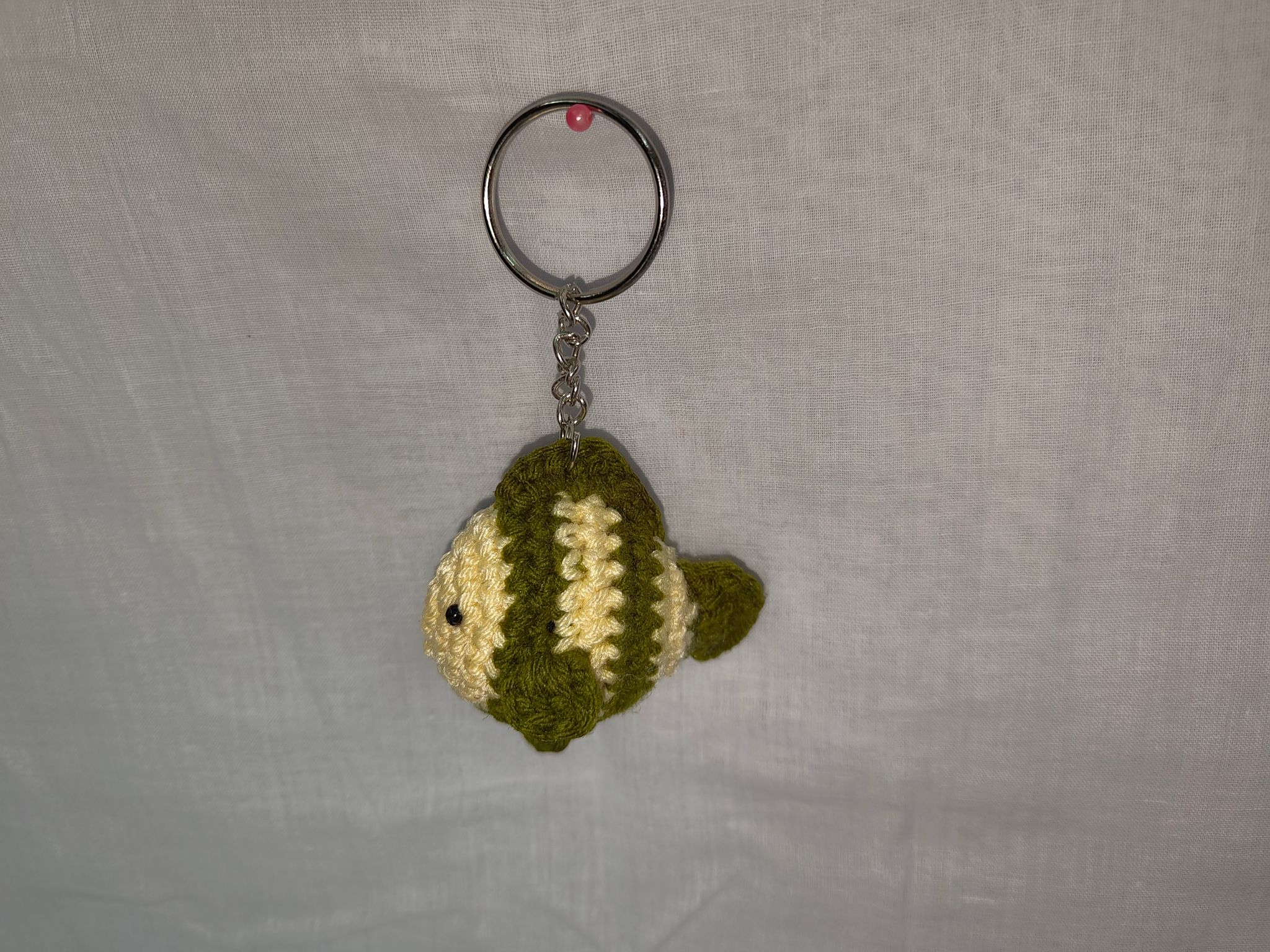 Cute and Colorful Crochet Fish Keychain