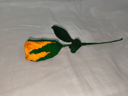 Handmade Crocheted Rose* Yellow Crocheted  Rose Home Decor