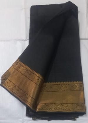 Pure Handloom Mangalagiri Silk Saree With Blouse Piece