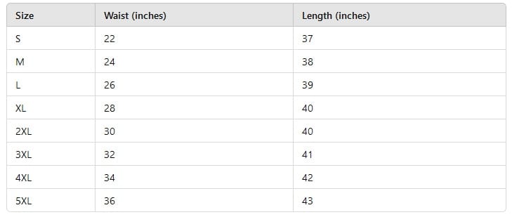 Size Guide