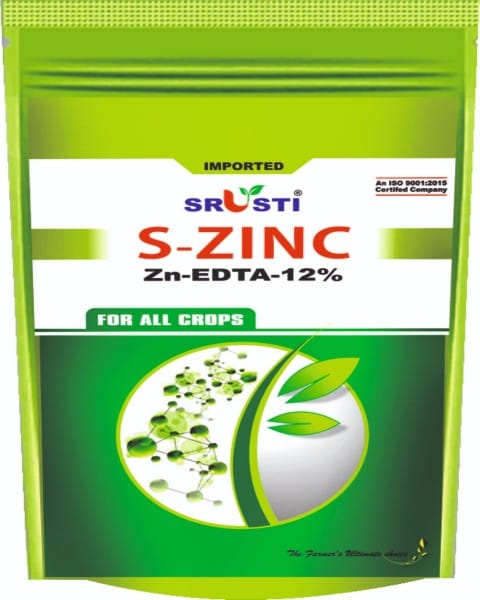 SRUSTI S-ZINC Zn-EDTA-12% for All Crops 200 GRAMS