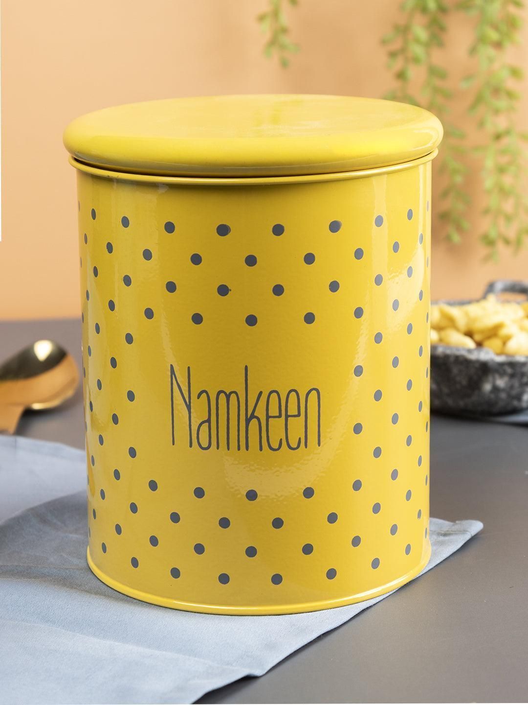 Namkeen Jar With Lid - (Yellow, 1700mL)