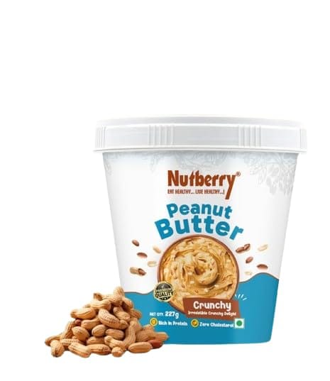 Nutberry Peanut Butter Crunchy 227gm in Bucket