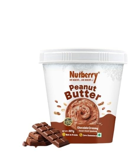 Nutberry Peanut Butter Chocolate Creamy 227gm in Bucket