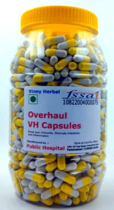 Overhaul VH Herbal Supplement Capsules 600 Caps Jar