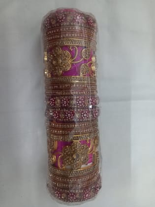 Pink Bridal Chura Set