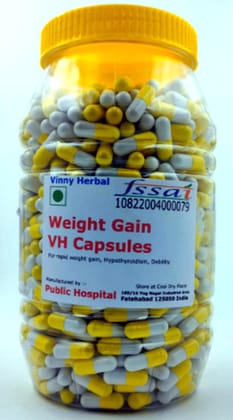 Weight Gain VH Herbal Supplement Capsules 600 Japs Jar