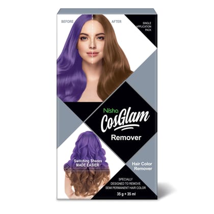 COSGLAM Hair Color Remover, Semi Permanent Hair Color Remover Kit for Switching Hair Colour Shades