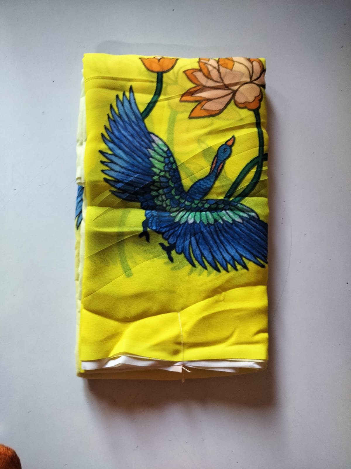  Blue Bird of Paradise Saree