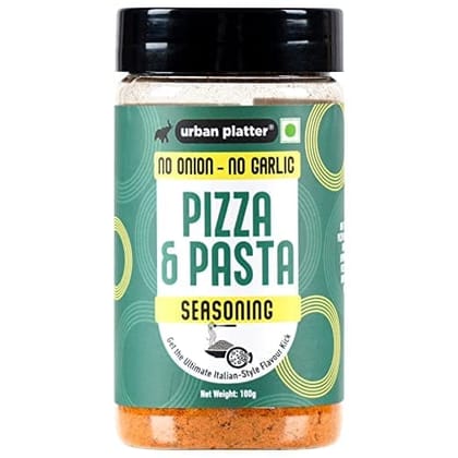 Urban Platter Jain Pizza & Pasta seasoning, 100g (No MSG, Sprinkle on Salads, Garlic breads, Savoury breads, Herb Seasoning)