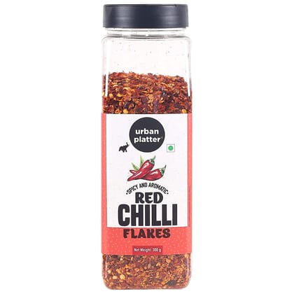 Urban Platter Dried Red Chilli Flakes Shaker Jar, 300g