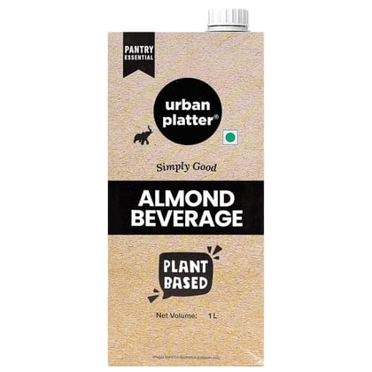 Urban Platter Almond Milk, 1 Litre [Unsweetened | Dairy-free | Plant-based]