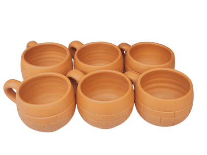 Terracotta Tea Cups Set of 6