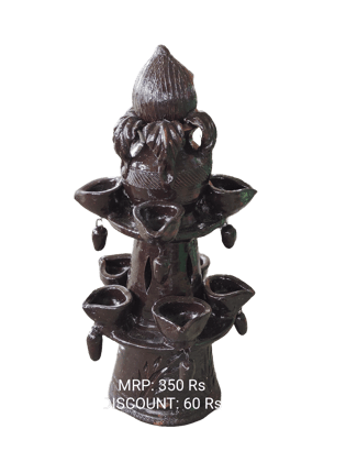 Terracotta 2 Step Deepam