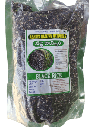 Abhaya Healthy Naturals Black Rice - 1 Kg