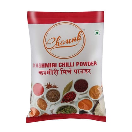 Chounk Kashmiri Chilli Powder (Deggi Mirch, Low Heat) Ground Indian Spice - 500g | Red Chilli/Chilly Powder | Lal Mirch Powder | Byadgi Mirch Powder | Vegan | No Artificial Colours