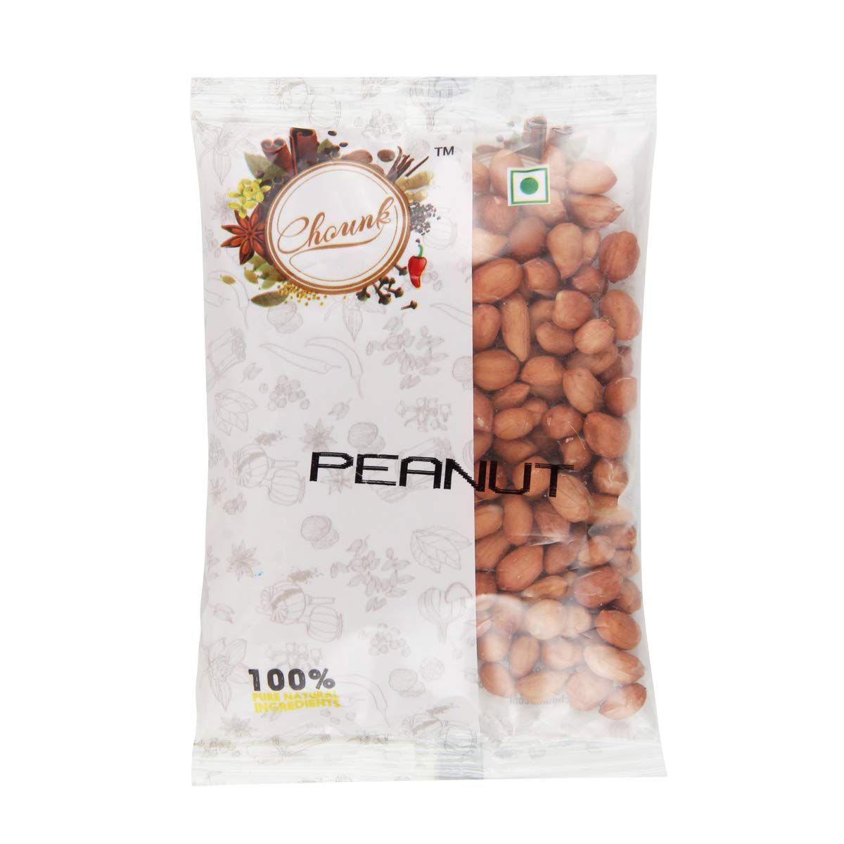 Chounk Raw Peanut � 500g (100g x 5 Pack) | Groundnut | Moongphali | Nilakadalai | Kappalandi | Verusanaga | Shenga | Unpolished Peanuts