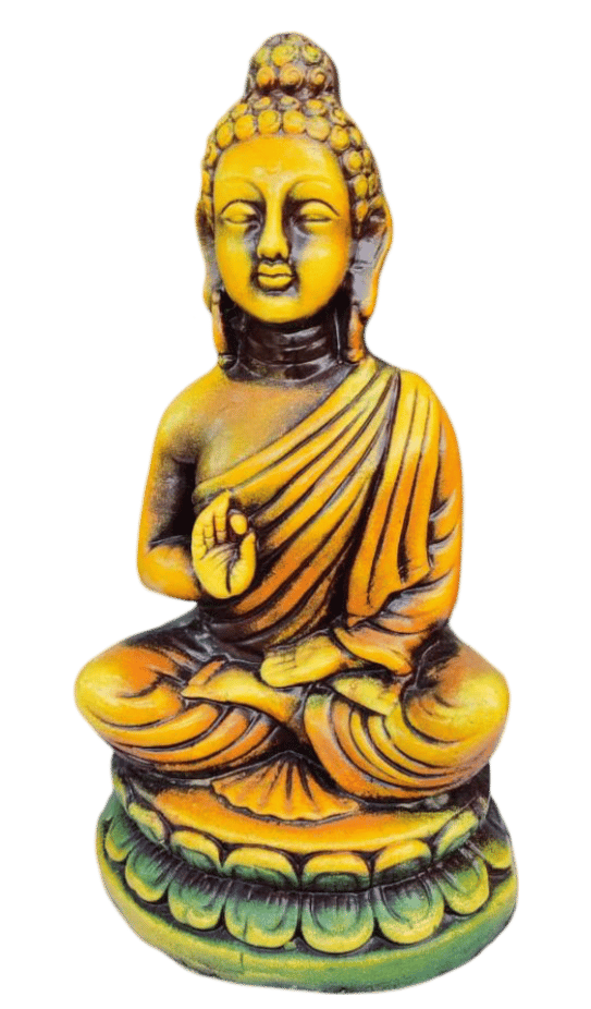 Terracotta Handcrafted Buddha Statue for Home Decor (1 Feet)