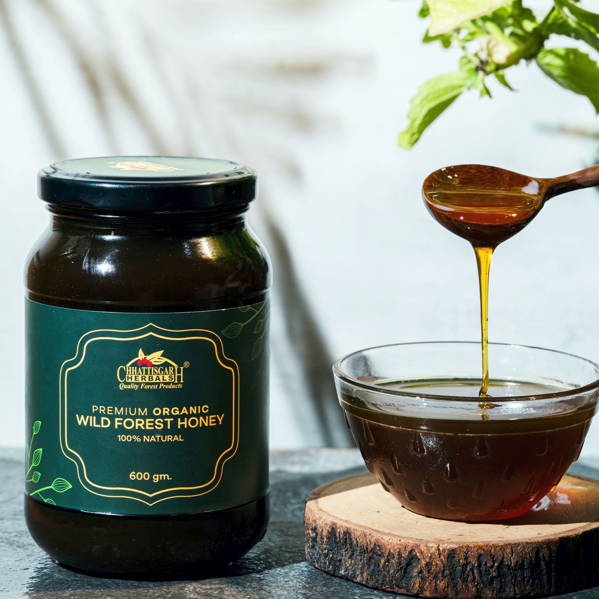 Chhattisgarh Herbals Organic Wild Forest Honey | 300 gm