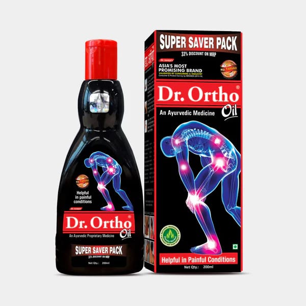 Dr. Ortho Ayurvedic Pain Relief Oil - Super Saver Pack (200ml)