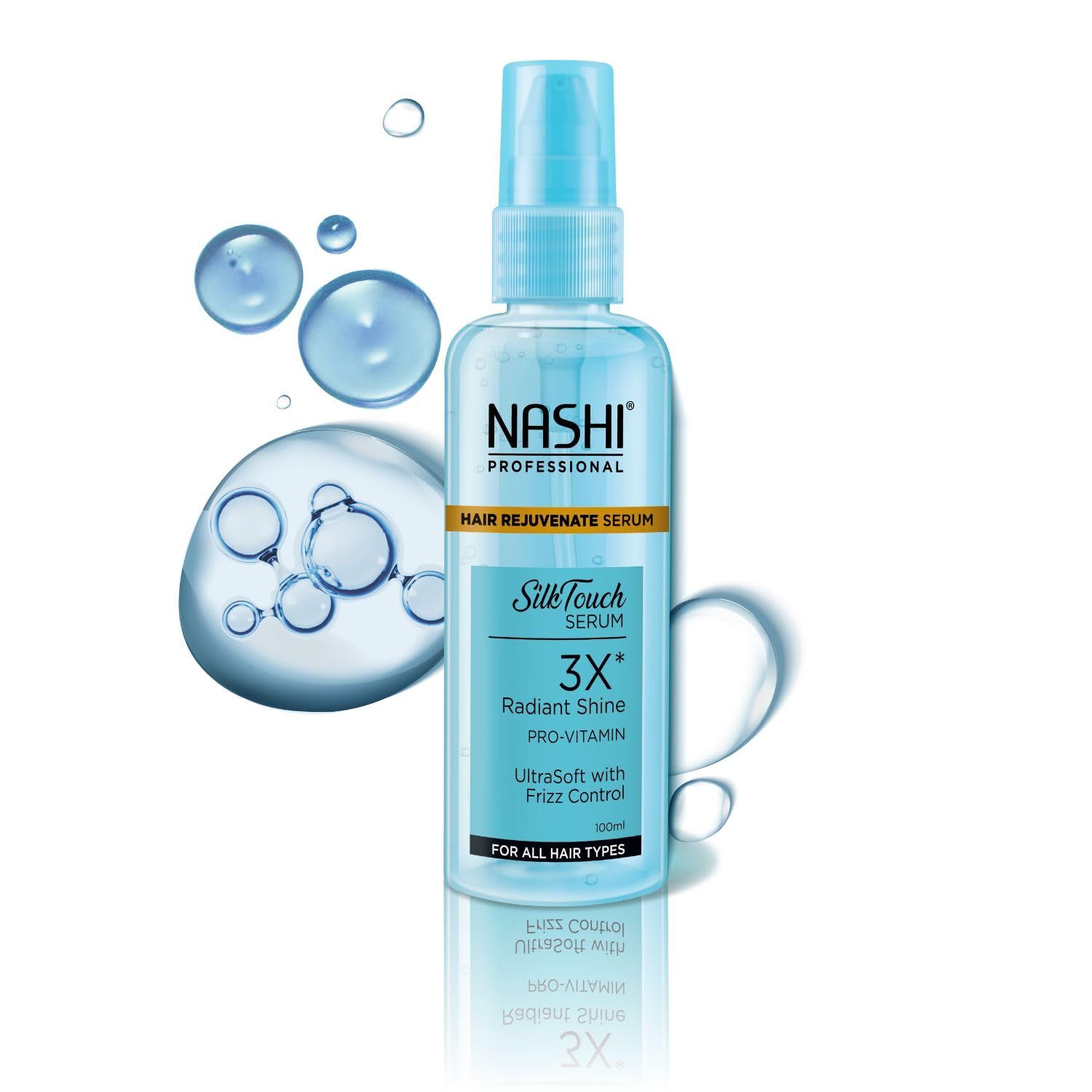 NASHI Professional Hair Rejuvenate Serum 100ml, Pro Vitamin Hair Serum for Dry and Tangle Prone Hair