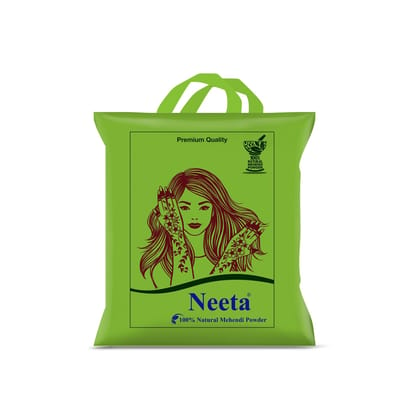 Neeta 100% Natural Mehendi Powder for Hair Colour 250g Pack of 2, Pure Rajasthani Henna Powder with GI Tag for Hair, Hands & Feet, Rich Brown Shades