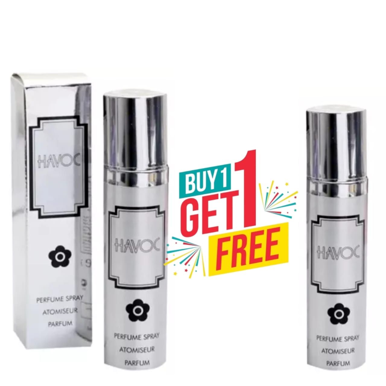 Havoc Silver Mossy Eau de Toilette 75ml - Fresh, Green, and Woody Unisex Fragrance Buy 1 Get 1 Free