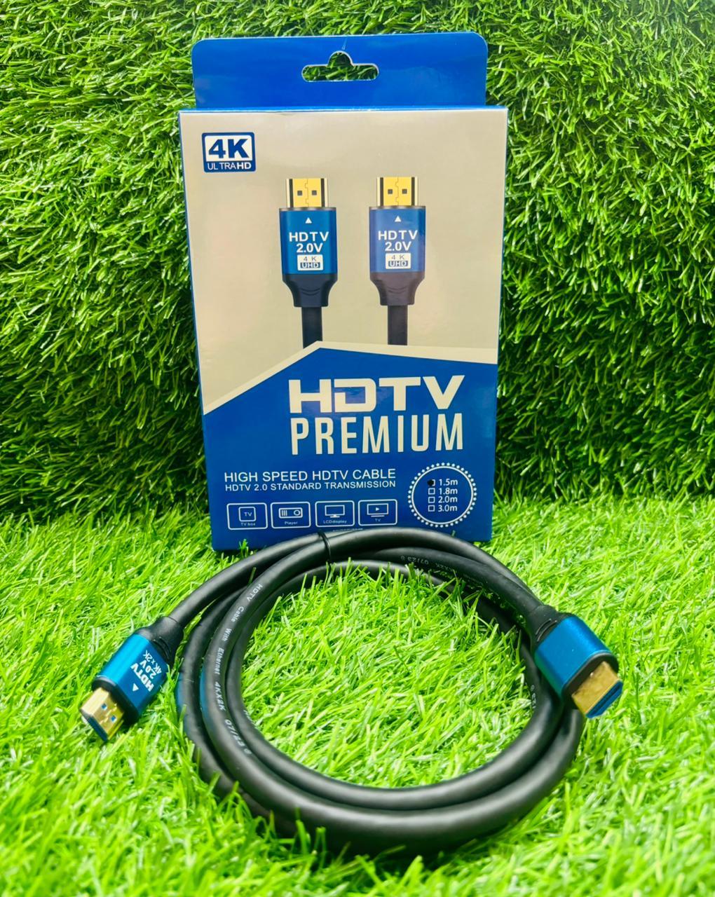 HDMI Ultra HD Cable with Ethernet, 18 GBPS Transmission Speed, supports 3D/4K@60Hz Ultra HD Resolution, for all HDMI devices 1.5M