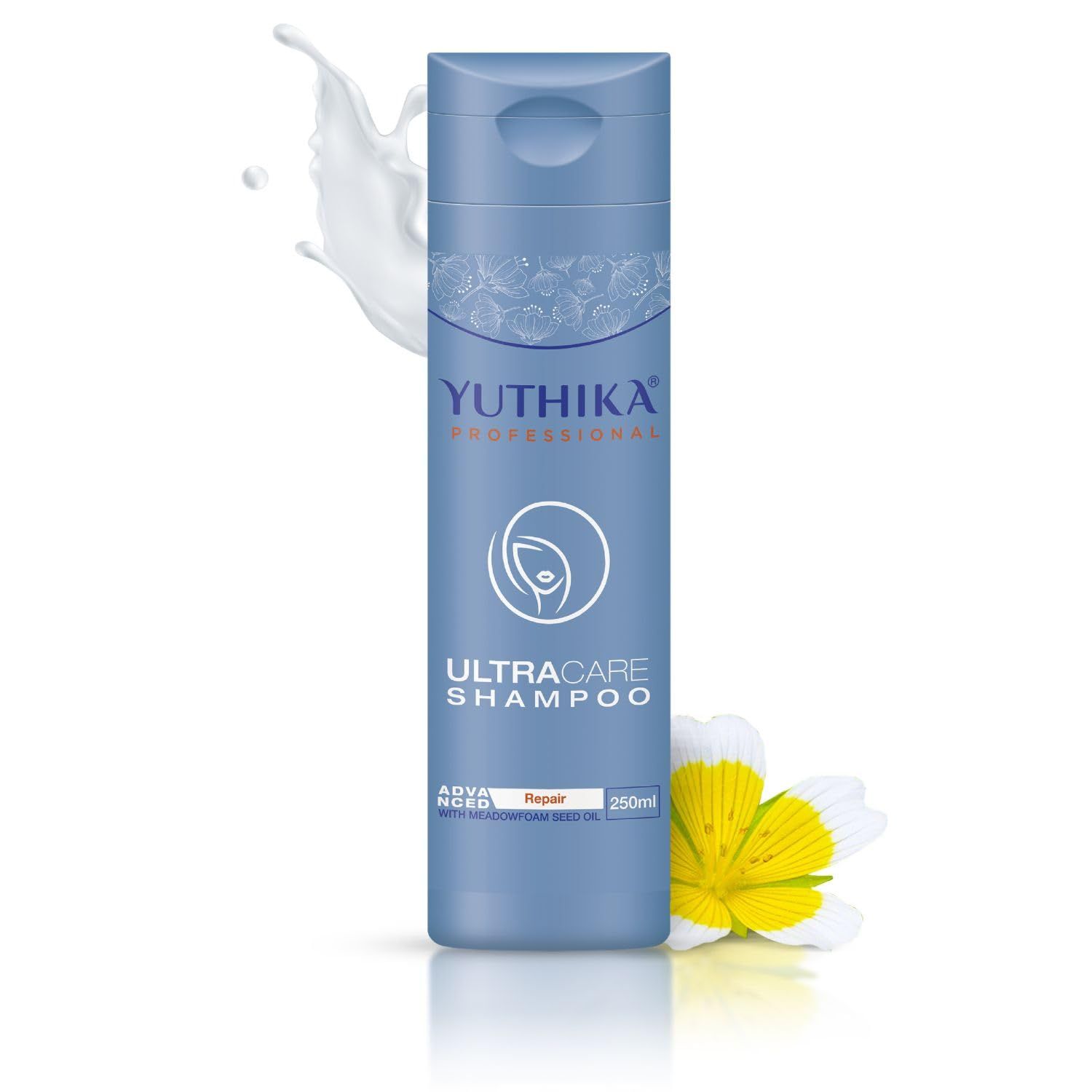 Yuthika Professional Ultra Care Shampoo for Damaged Hair 250ml, Advanced Hair Repair Shampoo, Professional Shampoo for Manageable and Healthy Hair