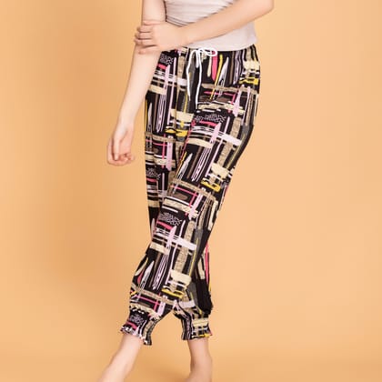 LL912 Rainbow Printed Modal Soft Jogger