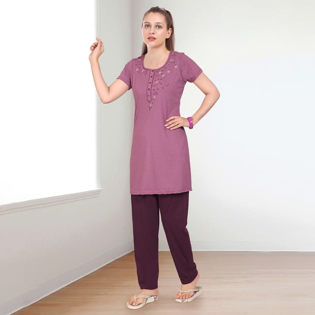 Long kurti night suit best sale