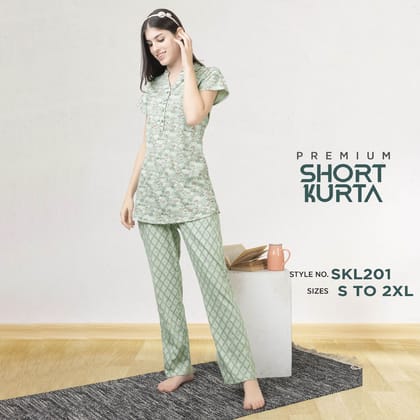 NS-SKL201A Hosiery printed Night Suit