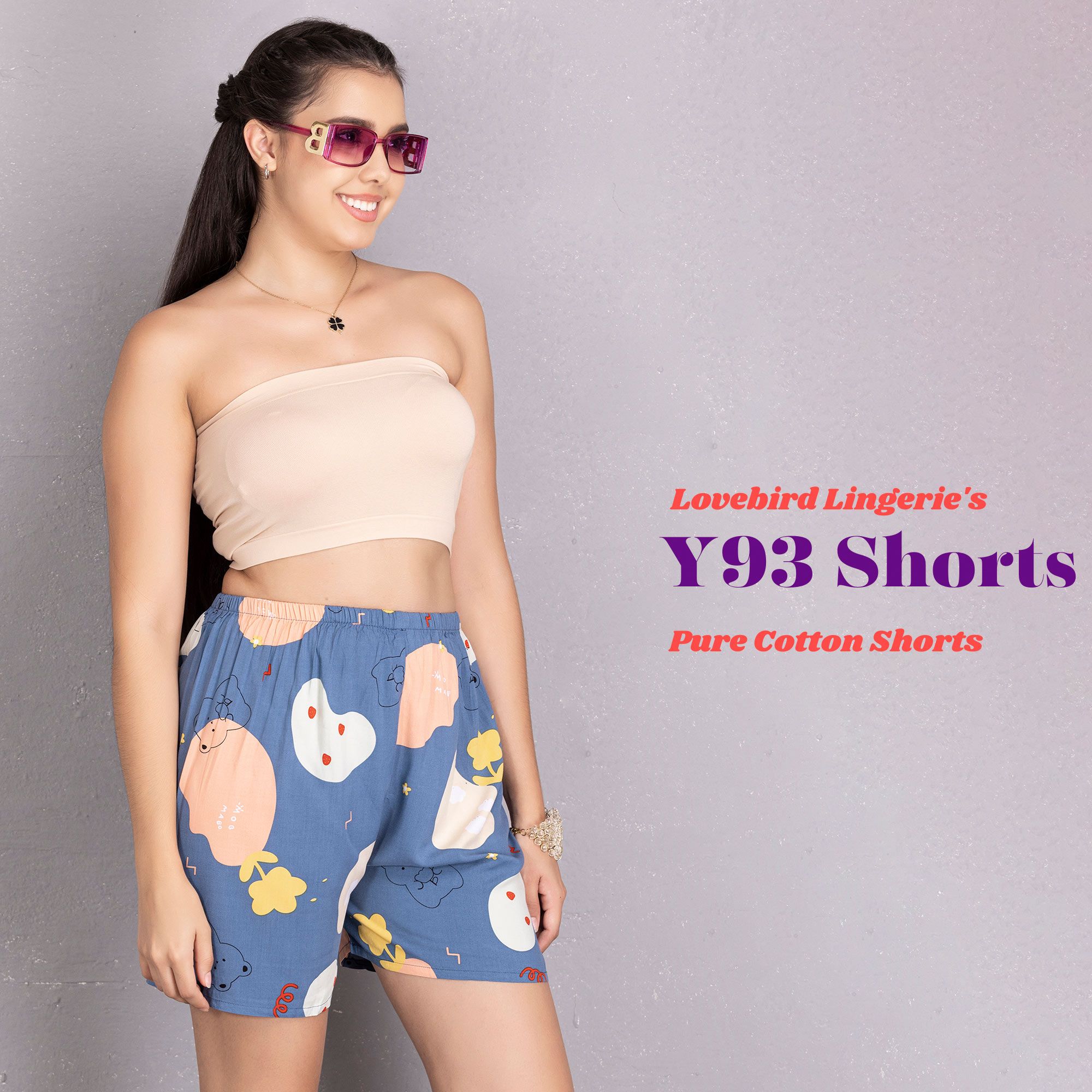 Y93 Rayon Small Shorts Without Pockets