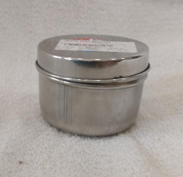 Round Silver Metal Tin BOX