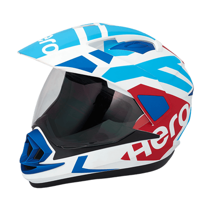 Hero Genuine Helmet Armando Series Motocross Rowdy White - Large