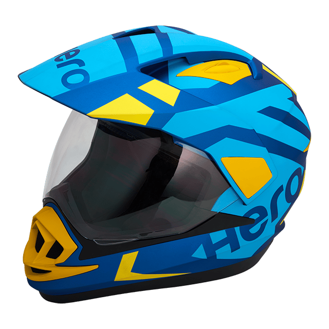 Hero Genuine Helmet Armando Series Motocross Rowdy Dark Blue - Large