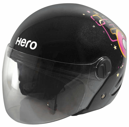 Hero Genuine Helmet Of Track Super G Black - Medium