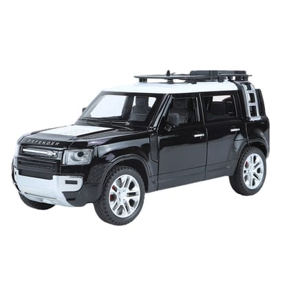 KTRS ENTERPRISE 1:24 Alloy Metal Pull Back Die-cast Car Model Car Pull Back car Super car with Openable Doors with Sound and Light Doors  Light Music Toys for Kids (Land Rver Defender)