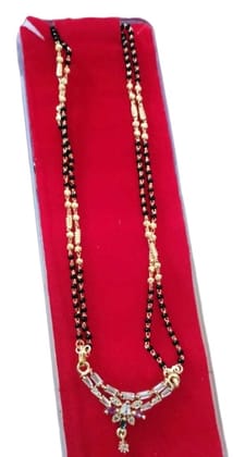 Gold Plated Traditional Indian Marathi Mangalsutra Necklace for Women