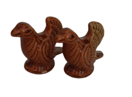  Vintage Ceramic Bird Figurines, Set of 2